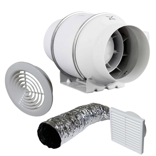 150mm Inline Bathroom Extraction Kit